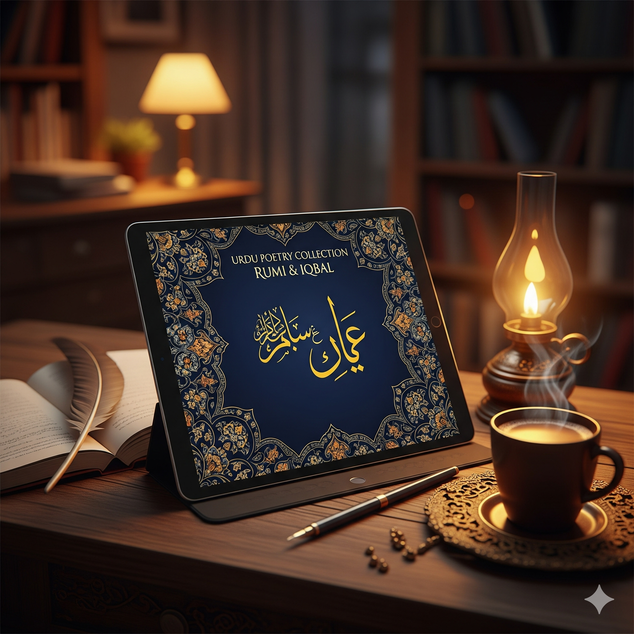 Urdu Poetry Collection: Rumi & Iqbal (Digital Book)